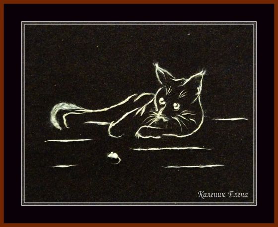 Каленик Елена, флористика, тополиный пух. 2024 г.