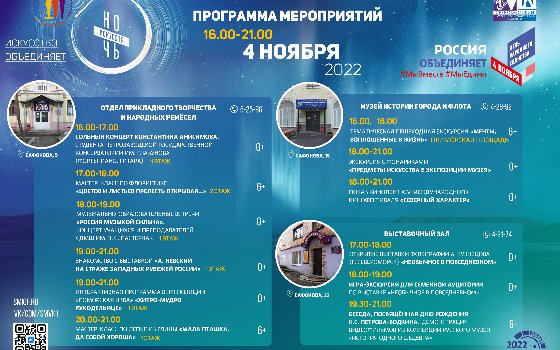 Программа «Ночи искусств − 2022» 