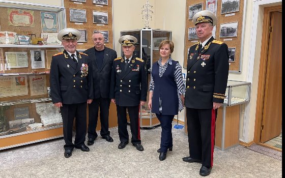 Заслуженные строители, ветераны военного строительства в Музее истории города и флота